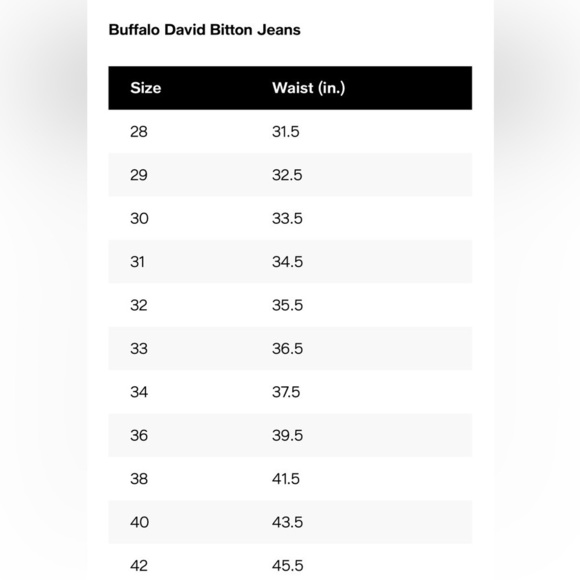 New BUFFALO DAVID BITTON
Men's Jeans Straight Six Stretch Jeans, Black 31/30 - Picture 5 of 7